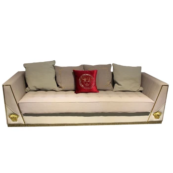 Кожаный диван для гостиной с роскошным европейским интерьером по индивидуальному заказу