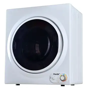Компактная портативная электрическая сушилка для белья Panda объемом 3,5 куб. футов PAN760SF, вместимостью 13 фунтов, белая и черная