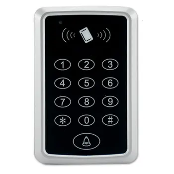 Контроль доступа по отпечатку пальца для дверного замка с помощью карты для прокрутки домашней безопасности с 10 брелками Прочный многофункциональный системный пароль 0