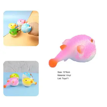 Креативная игрушка для снятия стресса, удобная сжимающая игрушка Без запаха, сенсорная игрушка в форме рыбы фугу, предотвращающая разрыв 0