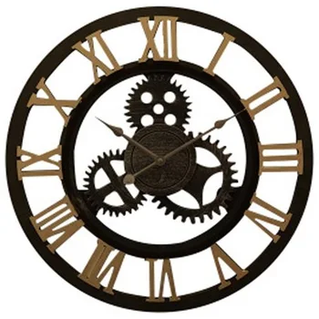 Креативные Большие часы в стиле лофт, настенные часы для гостиной, американские индивидуальные Промышленные часы с зубчатым механизмом 0