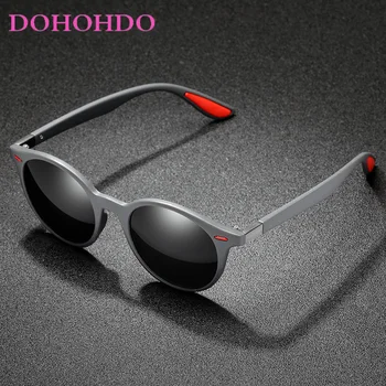 Круглые поляризованные солнцезащитные очки Унисекс, винтажные солнцезащитные очки известного бренда, солнцезащитные очки Polaroid, ретро-женские очки для женщин, мужчин 0