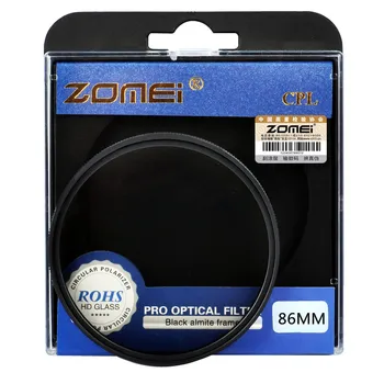 Круговой поляризационный фильтр Zomei 86 мм CPL Filter CIR-PL для объектива зеркальных камер Canon Nikon Tamron Sigma Sony Olympus Pentax