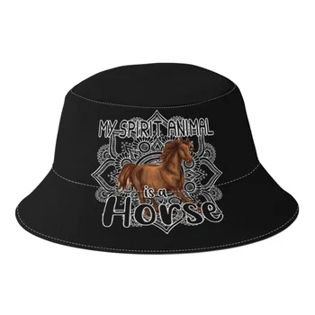 Летние шляпы-ведерки для скаковых лошадей унисекс, складные шляпы для любителей животных, рыбаков, дорожная шляпа-Буни
