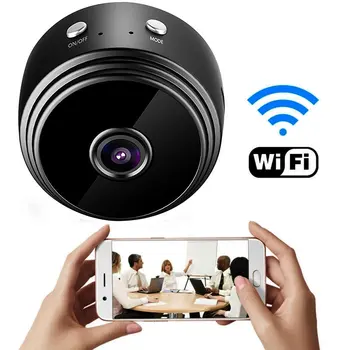 Мини-камеры видеонаблюдения IP-камера ночного видения 1080pHD, беспроводной микро-голосовой видеомагнитофон Anti-Thef Cam для Android Apple