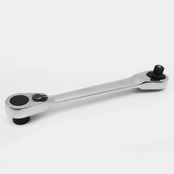 Мини-ключ с храповой ручкой 1/4 дюйма (6,35 мм), 72 зуба, карманные гаечные ключи двойного назначения CR-V, быстрый гаечный ключ с храповым механизмом