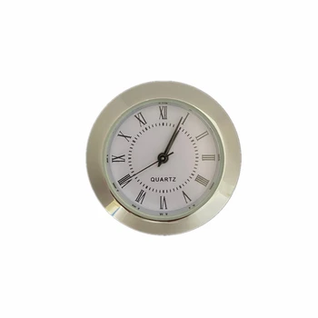 Мини-часы-вставка с римскими цифрами 38 мм, миниатюрный кварцевый часовой механизм, вставка для встроенного механизма 