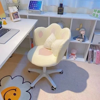 Минималистичный Компьютерный стул Для домашнего офиса с поворотом на 360 ° Для макияжа Скандинавский стул с поручнями Сзади Скандинавский Рабочий Стул Мебель для гостиной FYH