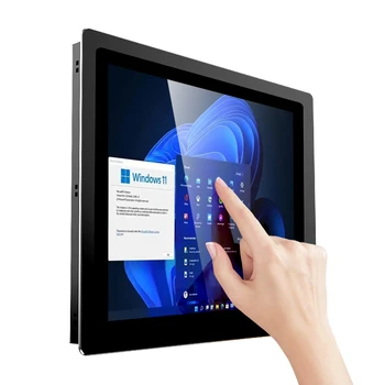 Многофункциональная наружная 18,5-дюймовая внешняя антенна J1900 Wifi Интеллектуальный встроенный отпечаток пальца Промышленный Windows All In One PC