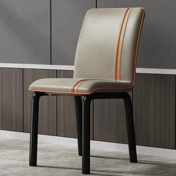 Мобильные обеденные стулья в скандинавском стиле, Офисные стулья для столовой из современного металла, стулья для гостиной, Уличные садовые принадлежности, мебель для ресторана Comedor 0