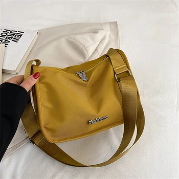 Модные нейлоновые сумки-мессенджеры через плечо, простые женские сумки, дизайнерские маленькие сумочки и кошельки, женская роскошная брендовая сумка через плечо Sac