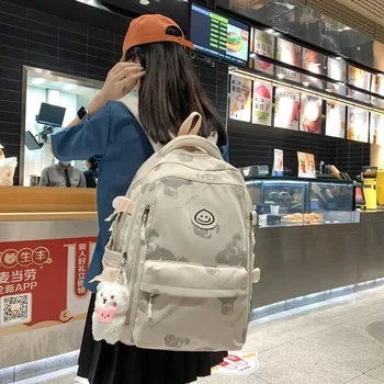 Модный женский рюкзак, школьная сумка для девочек, Корейские студенческие школьные сумки Harajuku, женские дорожные рюкзаки большой емкости