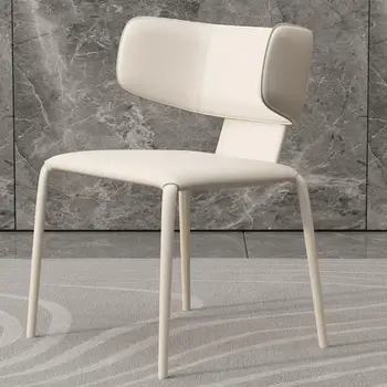 Модный обеденный стул в скандинавском стиле, Современный Роскошный стул со спинкой и спинкой, Идеальные Офисные Кухонные шезлонги, Салонные ясли, Предметы домашнего обихода 0