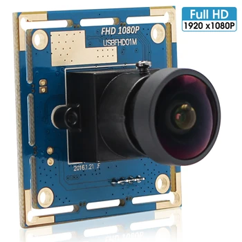Модуль веб-камеры Fisheye 2.0megapixel Full HD 1920X1080 с Широкоугольным разрешением CMOS OV2710 Micro USB для рекламных машин, справочных машин