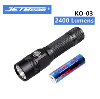 Мощный фонарик JETBEAM KO03 с аккумулятором USB-C, водонепроницаемый для походов и рыбалки на открытом воздухе 0