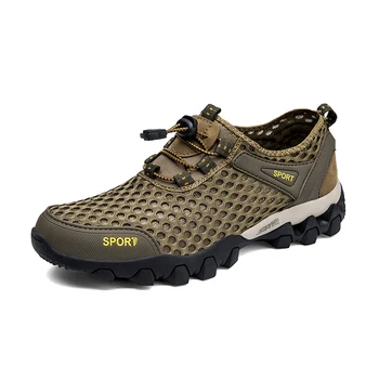 Мужская обувь Jumpmore для активного отдыха, летние кроссовки с полой сеткой, дышащая походная обувь, размер 38-45