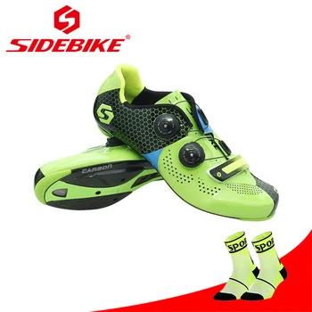 Мужская обувь для езды на велосипеде Sidebike, Износостойкие велосипедные кроссовки Zapatillas Ciclismo, самоблокирующиеся Спортивные кроссовки для триатлона