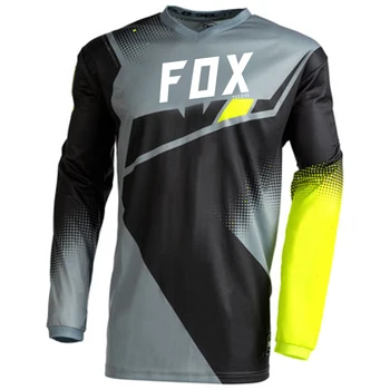 Мужские майки для скоростного спуска, рубашки для горных велосипедов, майки для мотоциклов Offroad DH, спортивная одежда для мотокросса, одежда FOX TELEYI 0
