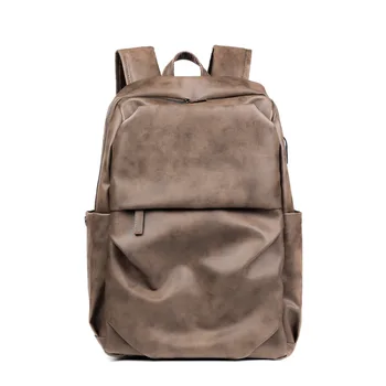 Мужской рюкзак через плечо из искусственной кожи, деловая водонепроницаемая сумка для ноутбука, дорожная студенческая школьная сумка, рюкзак, школьный рюкзак, рюкзак