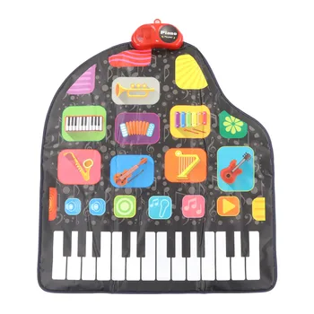 Музыкальное электрическое пианино, ковер, рояль, функция записи воспроизведения, музыкальная клавиатура, игрушка-коврик