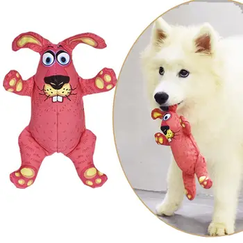 Мультяшные жевательные игрушки для собак YUZI, устойчивые к укусам, устойчивые к разрывам, Скрипучие Жевательные Прорезывающие коренные зубы, Обучающая интерактивным звукам игрушка