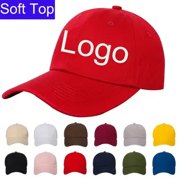 Мягкий верх, бейсболки с индивидуальной вышивкой для мужчин, женская шляпа, мужская кепка с персональным логотипом, текст с принтом Snapback, дизайн 3D-вышивки