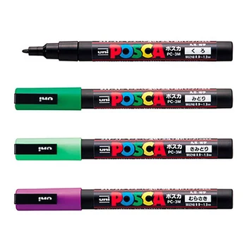 Набор фломастеров UNI POSCA PC-3M Paint Pen POP Рекламный плакат, граффити, Ручка для заметок, Ручная роспись, художественные принадлежности Caneta