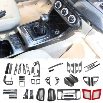 Наклейка из углеродного волокна в салоне автомобиля для Mitsubishi Lancer EX, Наклейка с аксессуарами, крышка панели переключения передач, внутренняя отделка 0