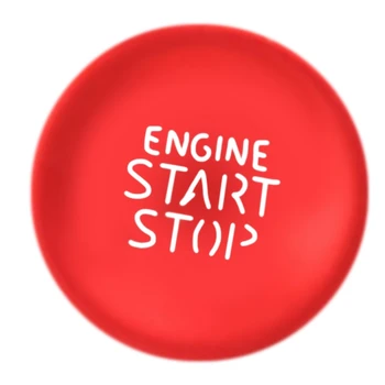 Наклейка на кнопку остановки двигателя автомобиля, накладка на кнопку с одним ключом на 2021 2022 год, красная