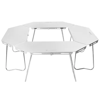 Наружный алюминиевый складной стол для барбекю, стол для костра, Комбинированный Многофункциональный круглый стол для кемпинга