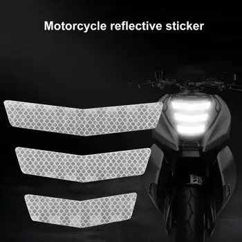 Нежная светоотражающая наклейка для безопасности езды на велосипеде, привлекающая внимание Яркая цветная наклейка с предупреждением о ночном режиме, принадлежности для мотоциклов