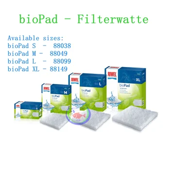 Немецкий Juwel BioPad - Поликарбонатный фильтр для аквариума из хлопка, кашемира, хлопка Bioflow 3.0 6.0 8.0 0