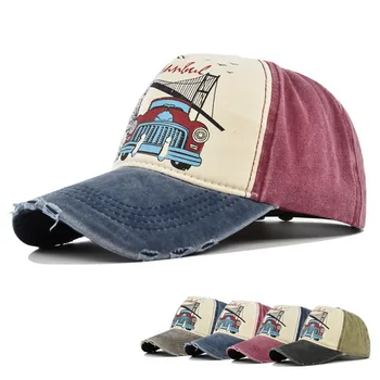Новая бейсболка с модным принтом для женщин и мужчин, Винтажные кепки Cotoon в стиле пэчворк, Повседневные Спортивные кепки на открытом воздухе, Регулируемая Шляпа от Солнца