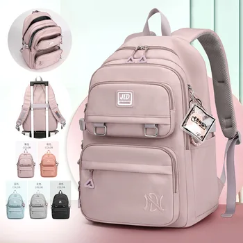 Новая школьная сумка для девочек, нейлоновый рюкзак, дорожный рюкзак с несколькими карманами, водонепроницаемый повседневный рюкзак, школьный рюкзак для женщин, студенток и подростков