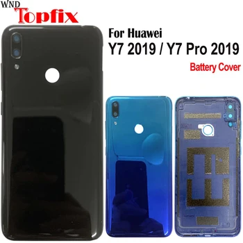 Новинка для Huawei Y7 2019 Y7 Pro 2019 Y7 Prime 2019 Задняя Крышка батарейного отсека Задний Корпус Для Y7 2019 Чехол Для Y7 Pro 2019 Крышка батарейного отсека