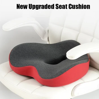 Новое обновление Подушки сиденья из пены с эффектом памяти, Утолщенная Ортопедическая подушка для облегчения боли при ишиасе, подушка для защиты бедер от автомобильного офисного кресла