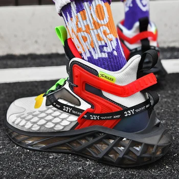 Новые дизайнерские зимние высокоэластичные мужские кроссовки, Высококачественная спортивная баскетбольная обувь для мужчин, Уличная обувь для взрослых 0