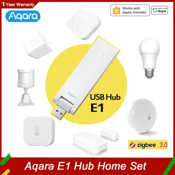 Новый Aqara E1 Hub Gateway Zigbee 3,0 Пульт Дистанционного Управления Умный Дом Сенсор Беспроводной Выключатель Лампочка Дверь Окно Датчик Движения Для Mi 0