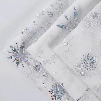 Новый дизайн Laser Snow 36A шириной 145 см, мягкая сетчатая тюлевая ткань, сделай сам для украшения свадебного платья, тюлевая ткань, швейная ткань