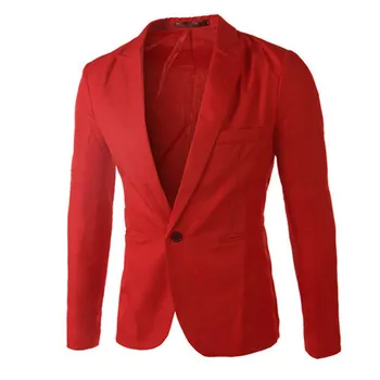 Новый модный мужской тонкий костюм из замши для отдыха, пиджак, высококачественные повседневные мужские блейзеры, куртка, пальто, мужской блейзер на одной пуговице.