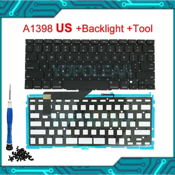 Новый ноутбук A1398 US English Keyboard для Macbook Pro Retina 15 