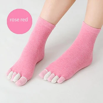 Носки на пять пальцев ярких цветов, Повседневные Милые Индивидуальные дышащие женские носки, подарок на День рождения, Женские носки одного размера
