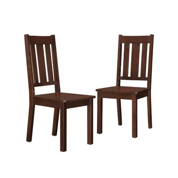 Обеденный стул Bankston, комплект из 2 предметов, прекрасная классика, твердость дерева, 18,00x21,00x38,00 дюймов 0