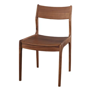 Обеденный стул со спинкой Мягкое рулонное сиденье из дерева Spade Для большой квартиры, устойчивая скоба, широкий радиальный стул 0