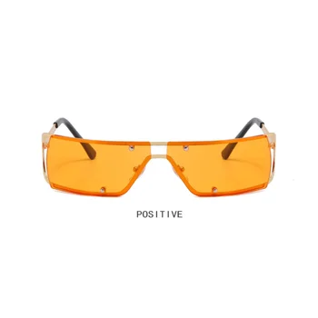 Овальный металлический Y2K 2023 Новые футуристические солнцезащитные очки для Европы и США для уличной стрельбы TikTok Fashion