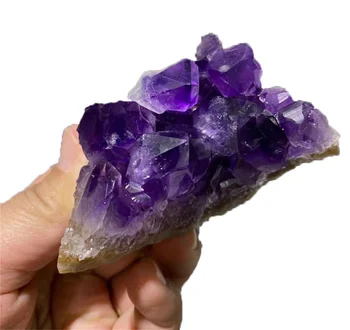 Оптовая Продажа Уругвайский Необработанный фиолетовый Необработанный кристалл аметиста с образцом кластера камней