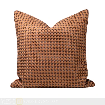Оригинальная Дизайнерская модель Дивана для гостиной, Мягкая подушка, Дизайнерская современная Квадратная подушка из оранжевой кожи