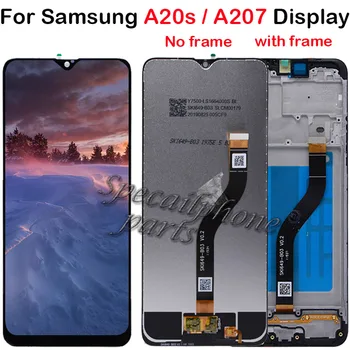 Оригинальный Для Samsung Galaxy A207 ЖК-Дисплей A207F С Сенсорным Экраном, Дигитайзер В Сборе, Замена Дисплея A20S С Рамкой