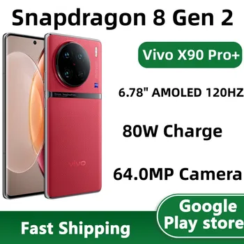 Оригинальный Мобильный Телефон Vivo X90 Pro + Plus 5G Snapdragon 8 Gen 2 OTA 6,78 
