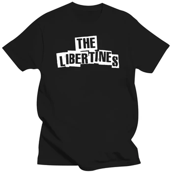 Официальная футболка Libertines, мужская черная футболка, топ